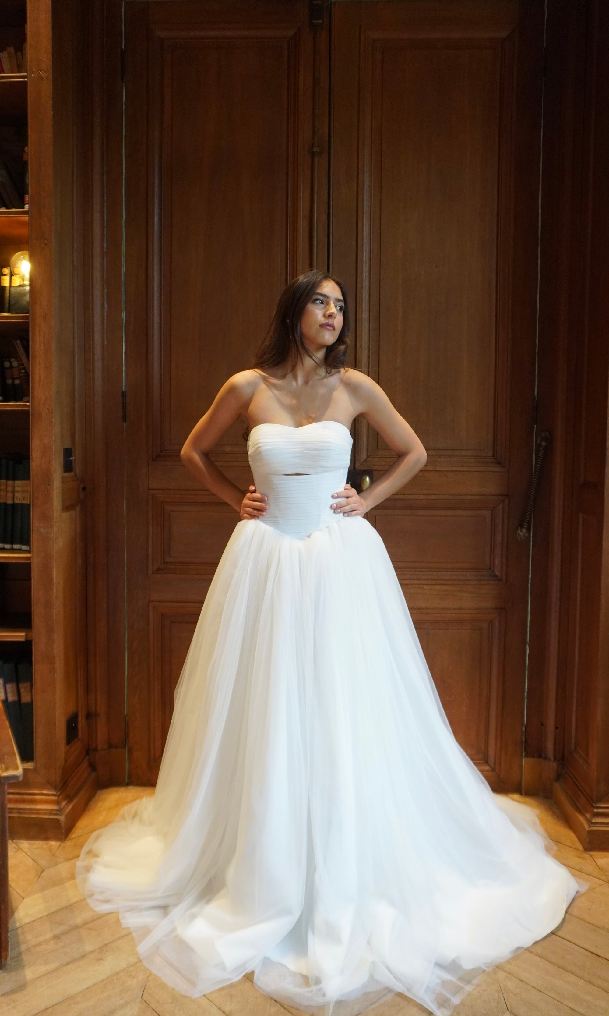 Royal Tulle Princess Bustier Gown